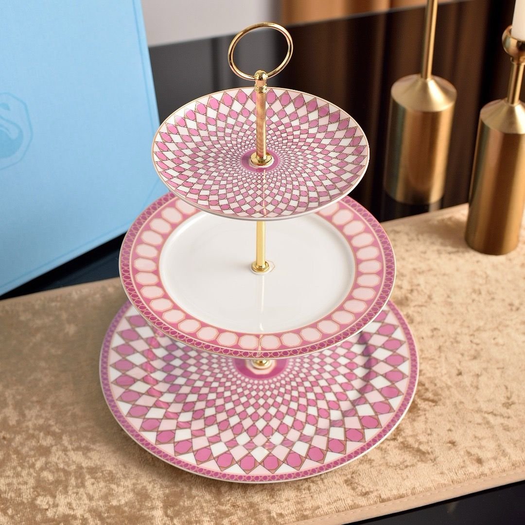 Swarovski sweet serving stand for cupcake three tires